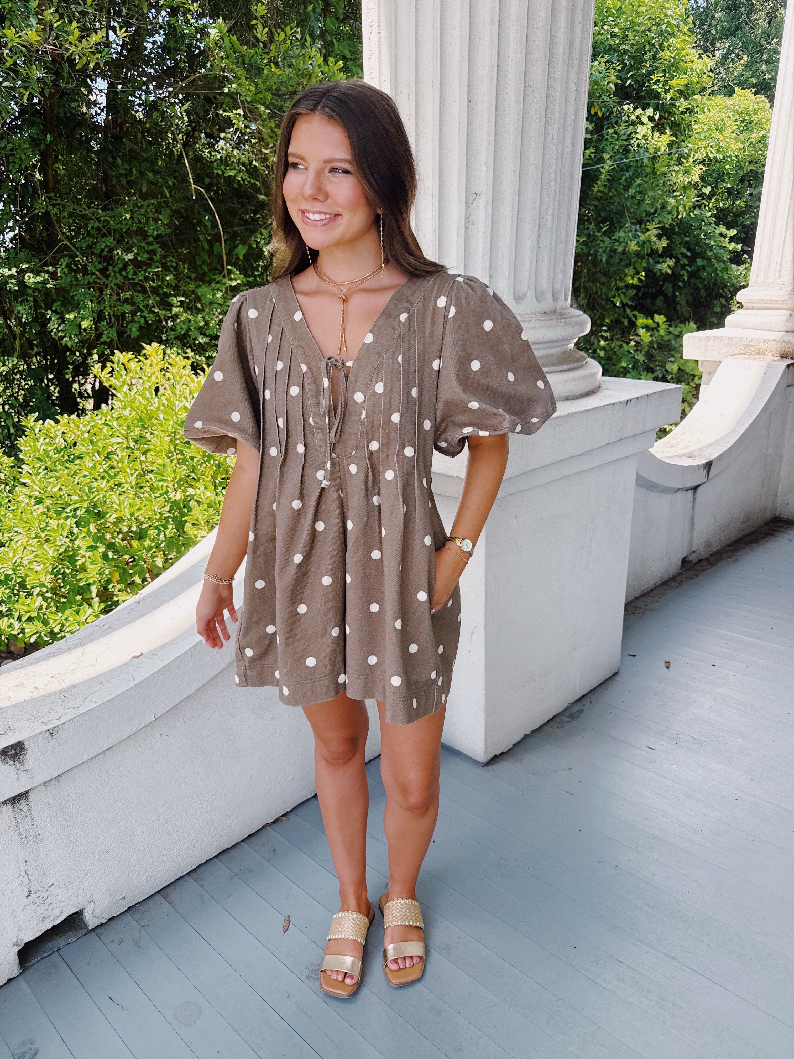 Marcie Polka Dot Romper