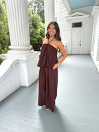Emory Brown Wide Leg Pants