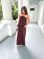 Emory Brown Wide Leg Pants