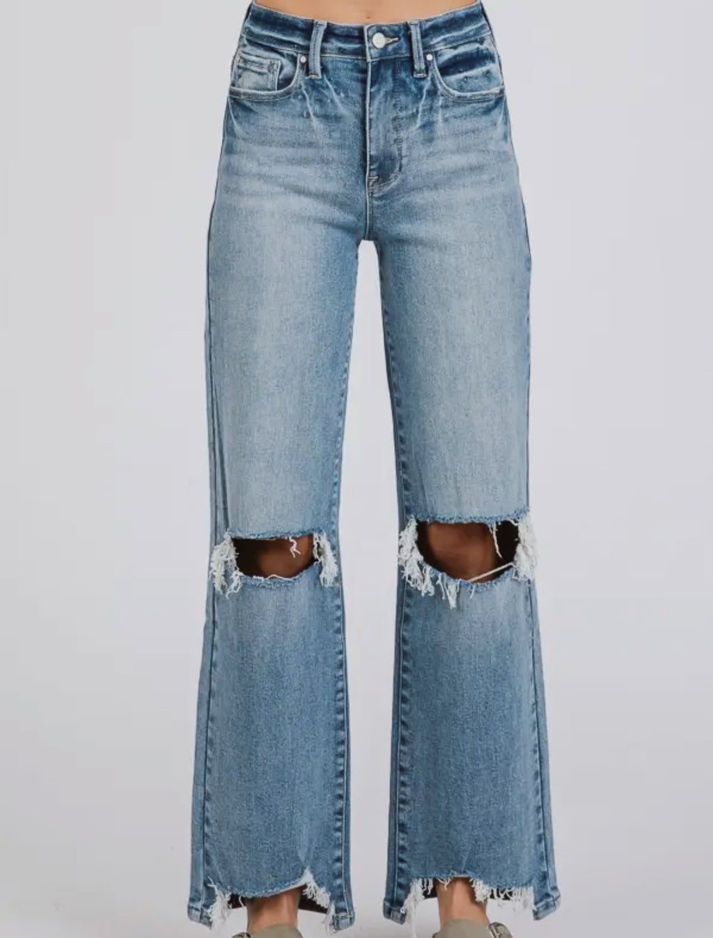 Petra High Rise Distressed Jeans