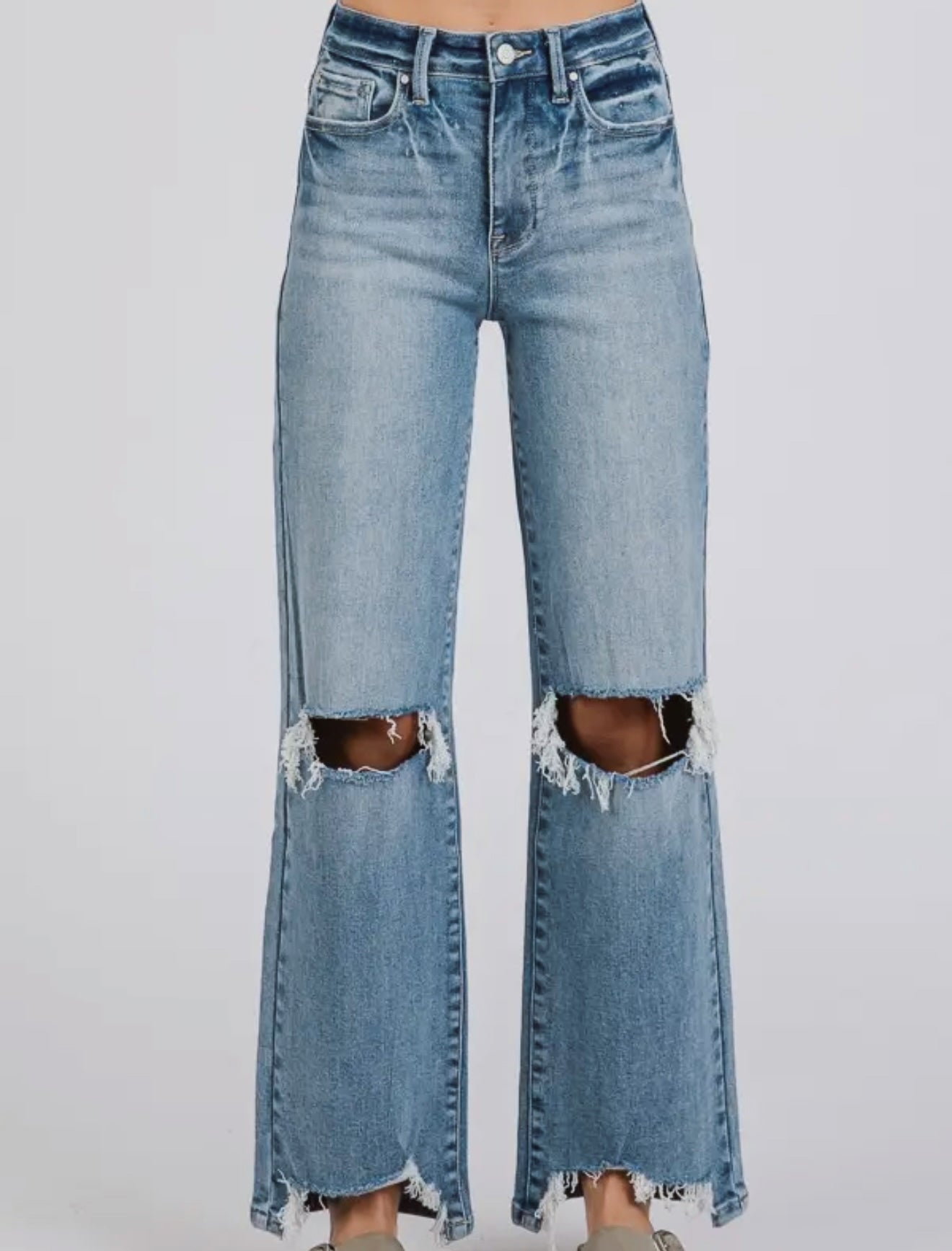 Petra High Rise Distressed Jeans