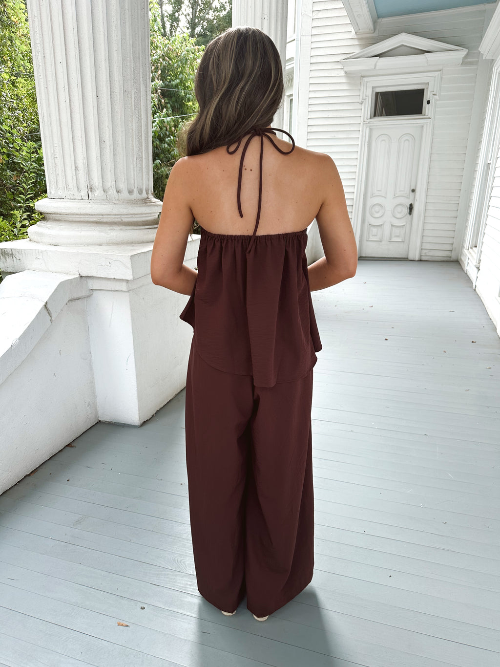 Emory Brown Wide Leg Pants