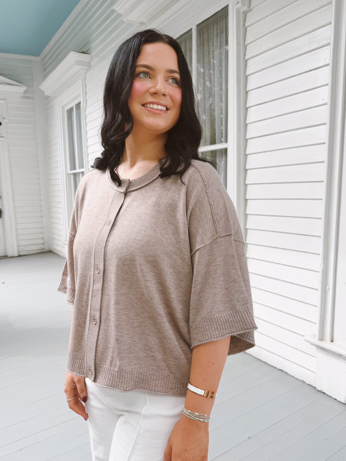 Oatmeal Soft Knit Cardigan