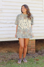 Jesus Loves You Oversized Camo Tee