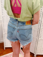 Levi High-Rise Upcycled Denim Shorts