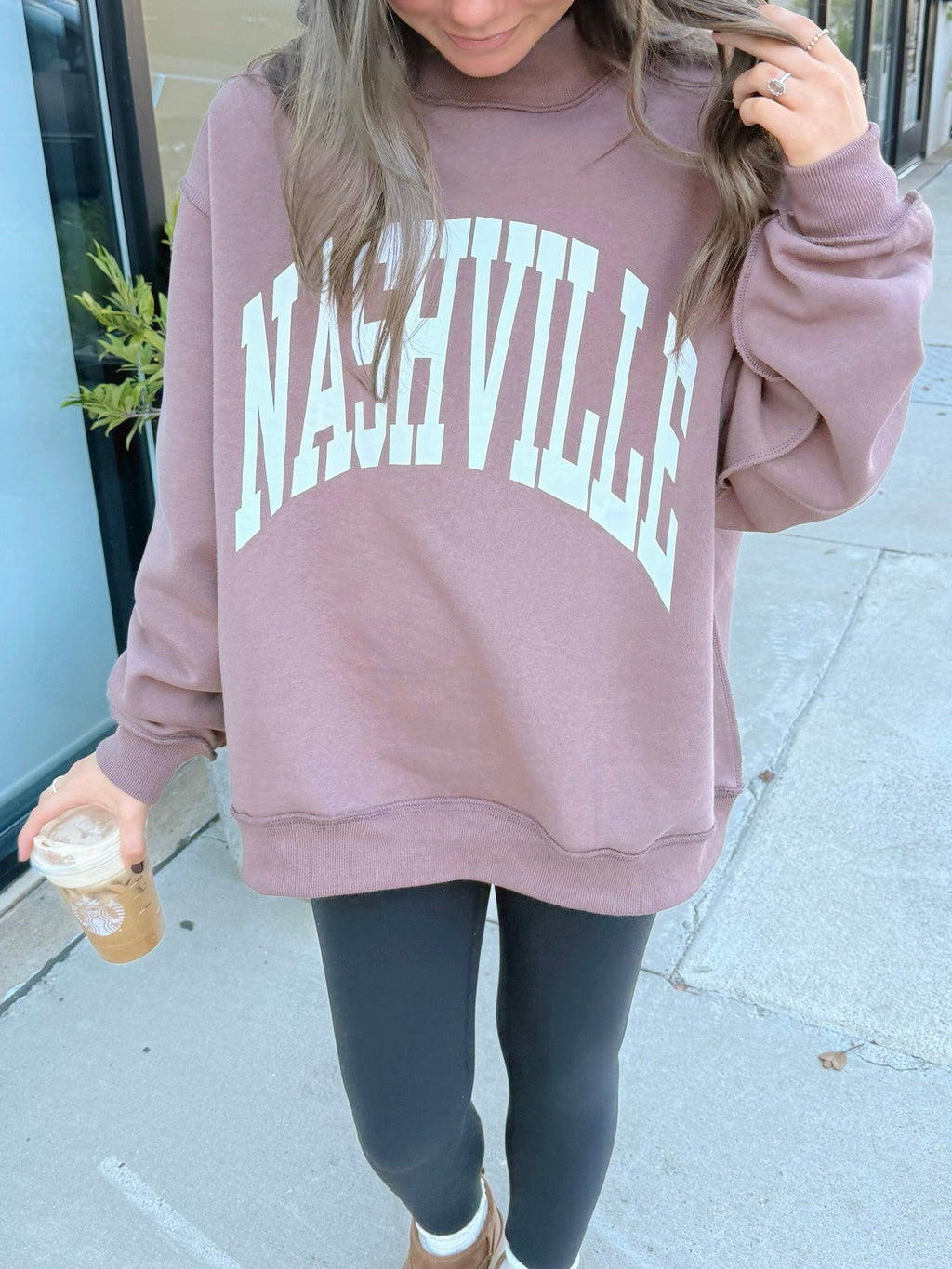 Nash Reversible Mockneck Sweatshirt
