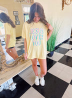 JLY Yellow Graphic Tee