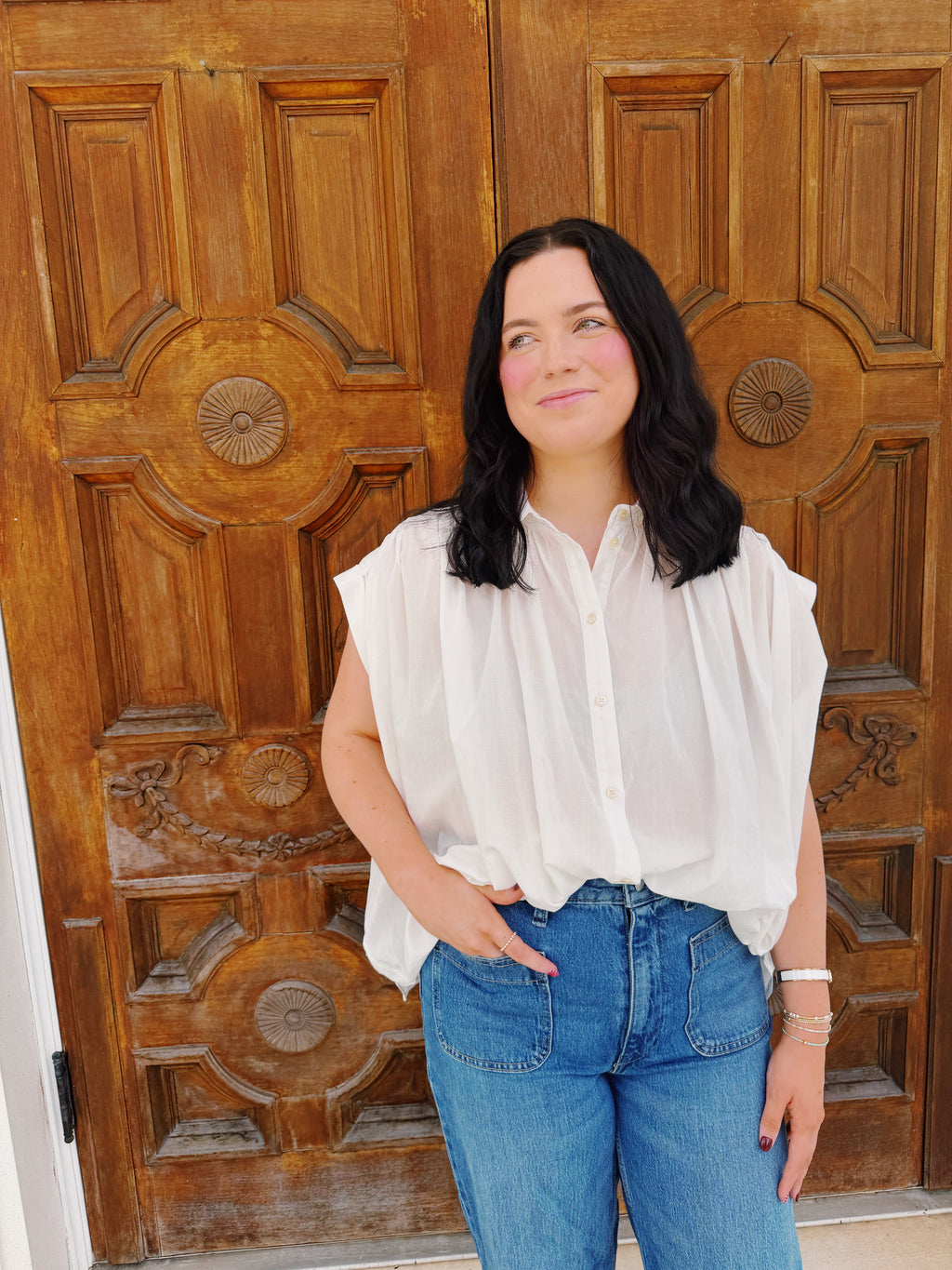 The Bryn Button Up Blouse