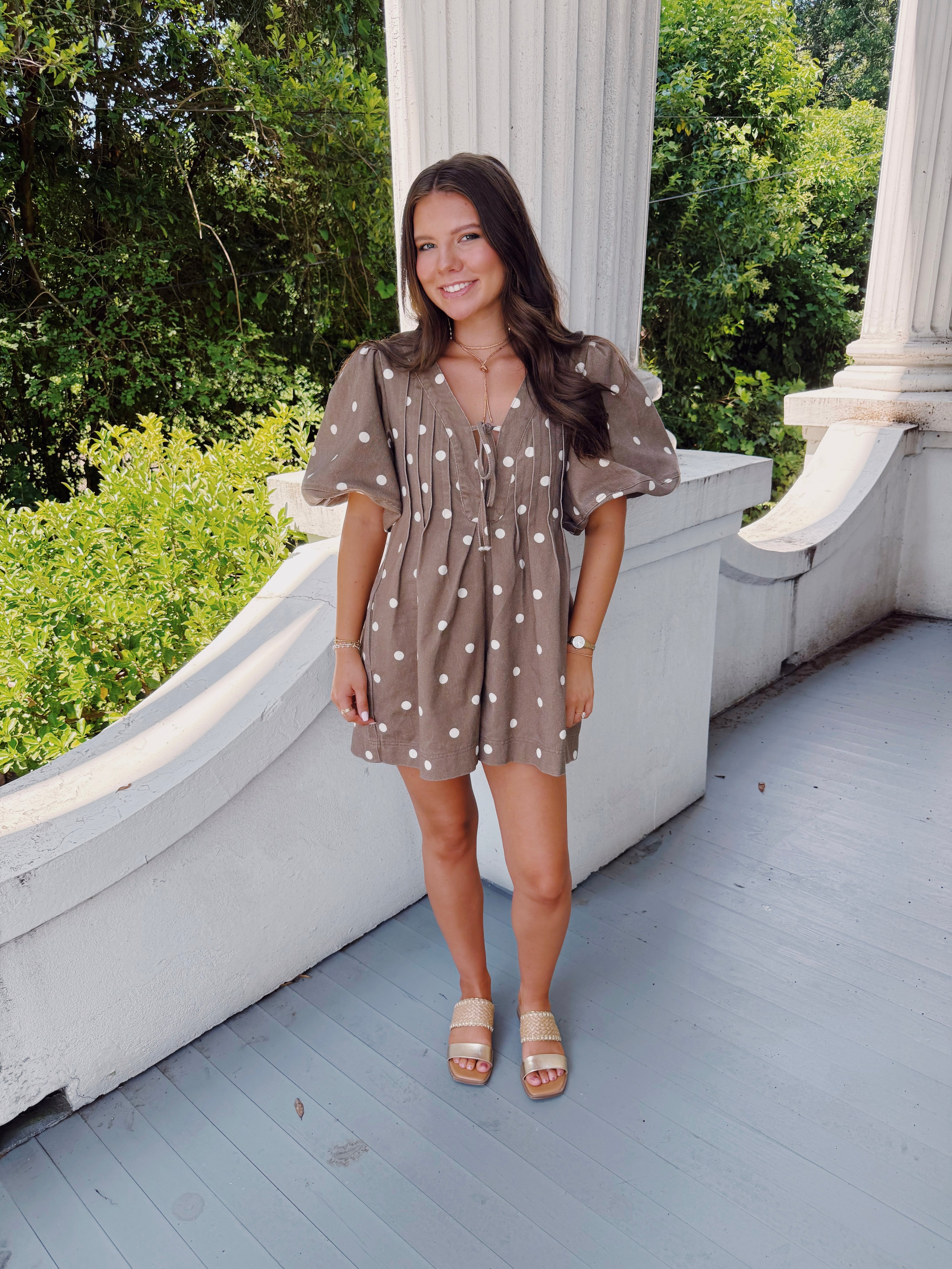 Marcie Polka Dot Romper