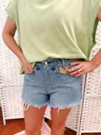 Levi High-Rise Upcycled Denim Shorts