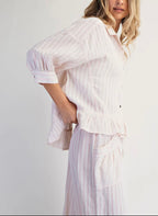 Blushing Striped Top