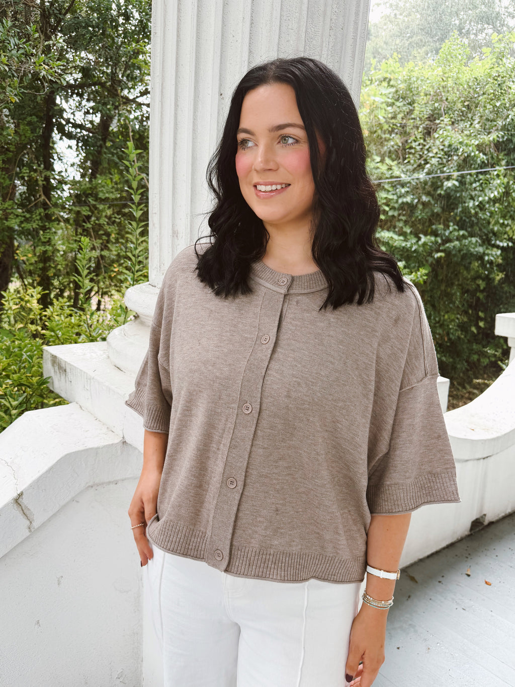 Oatmeal Soft Knit Cardigan