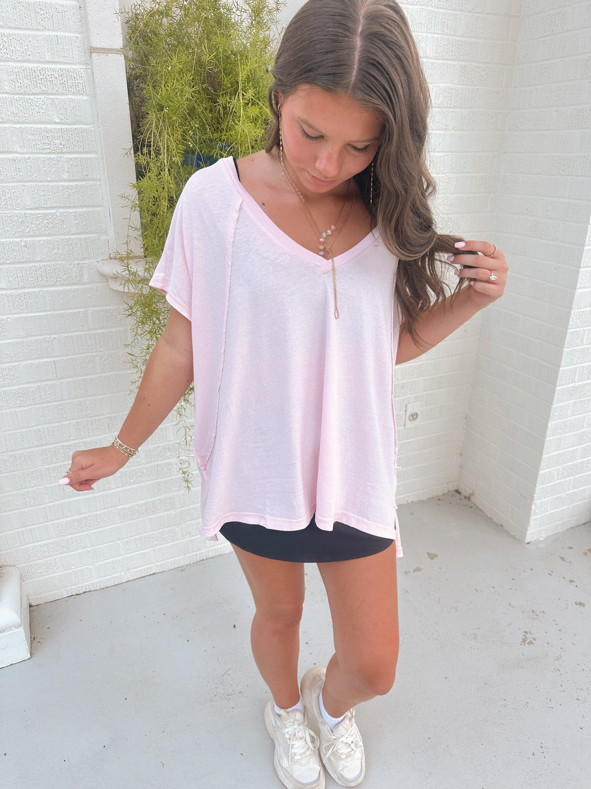 Breezy Baby Pink Tee
