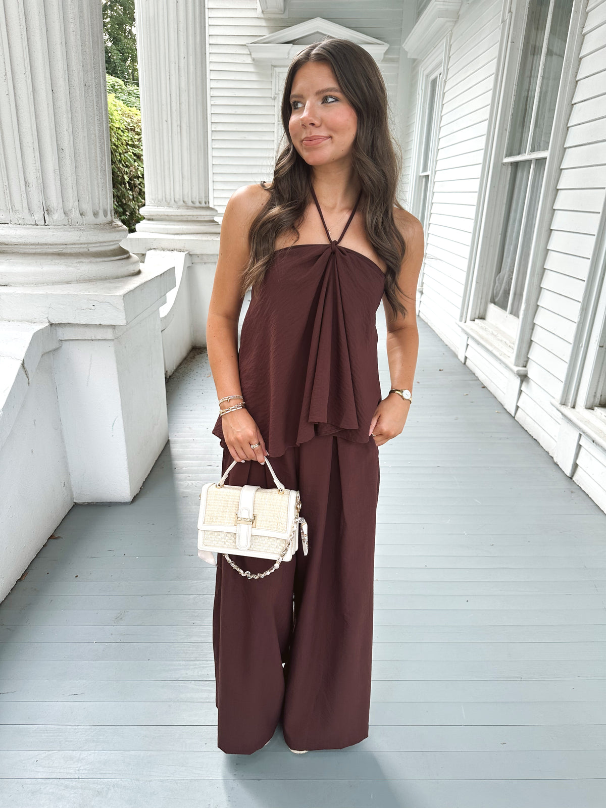 Emory Brown Top