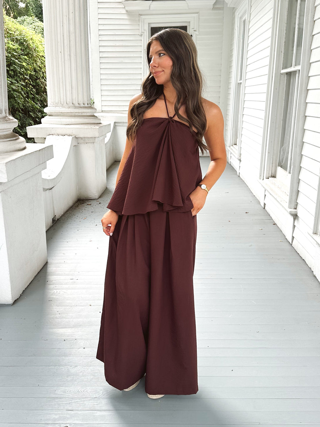 Emory Brown Top