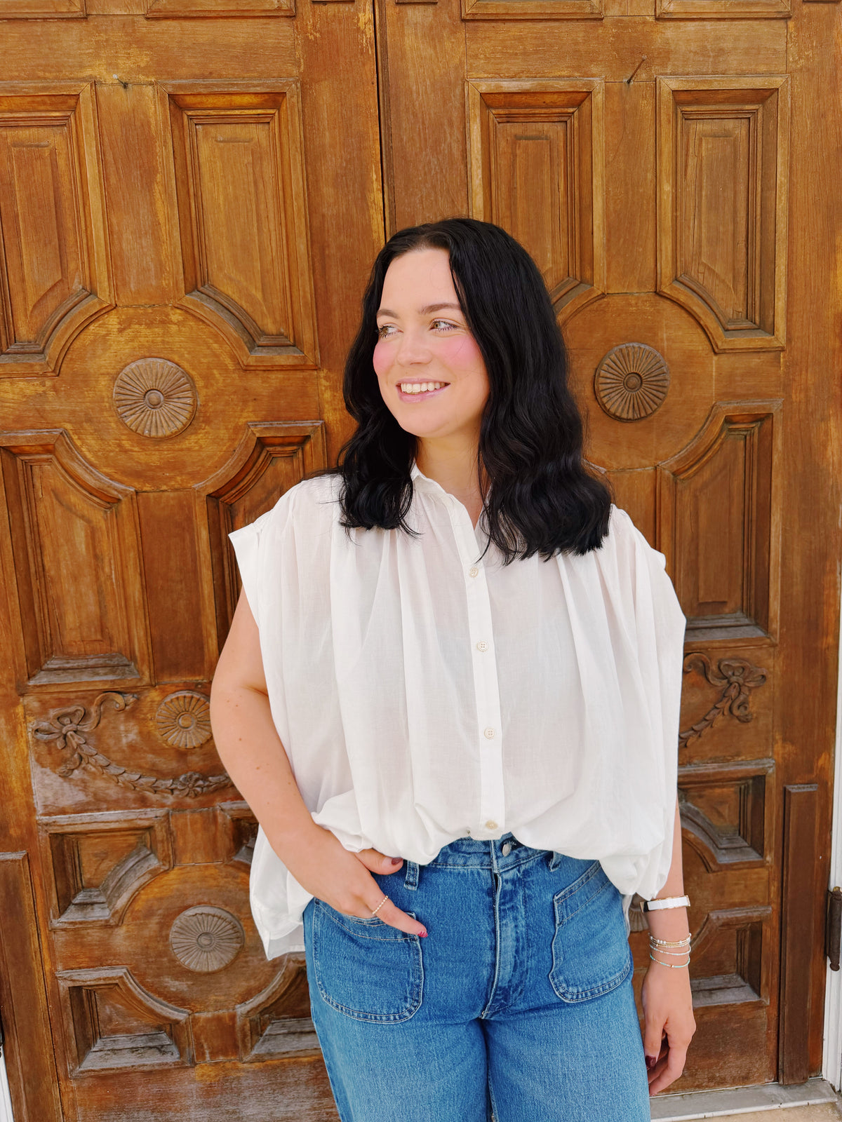 The Bryn Button Up Blouse