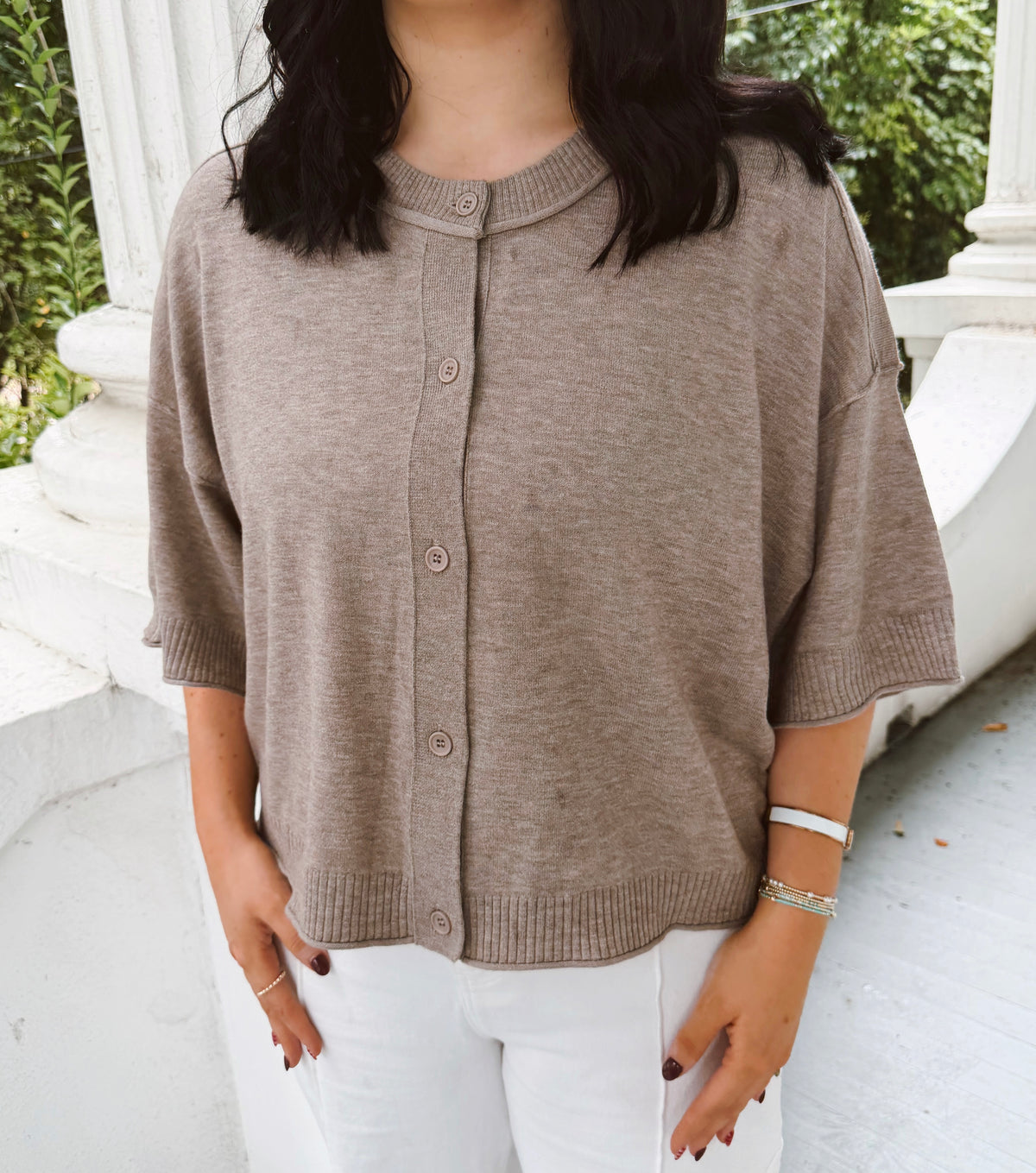 Oatmeal Soft Knit Cardigan