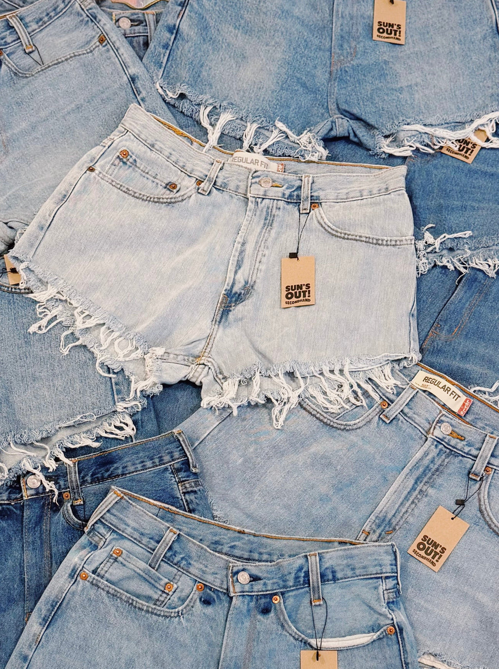 Levi High-Rise Upcycled Denim Shorts