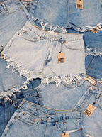 Levi High-Rise Upcycled Denim Shorts