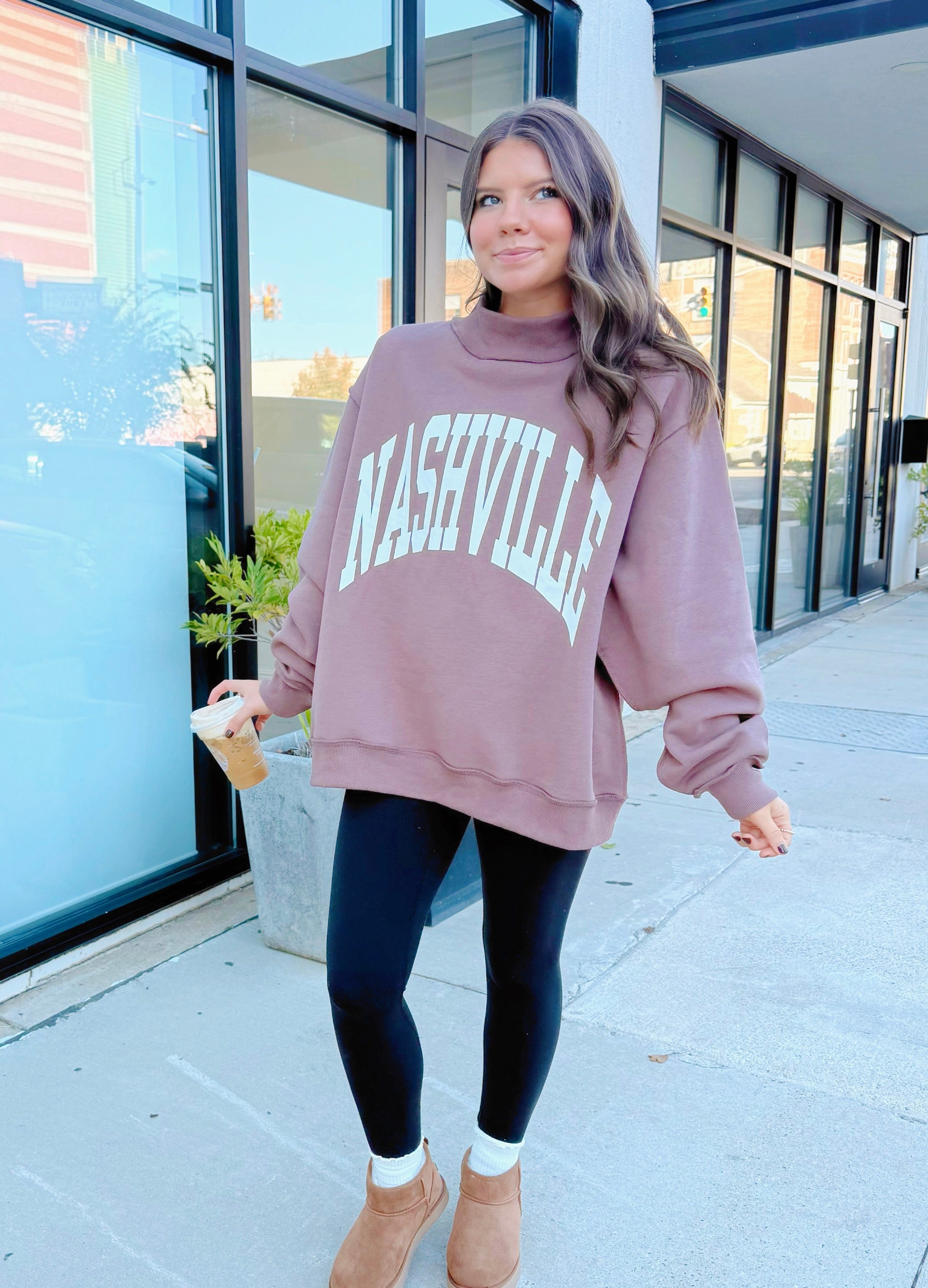 Nash Reversible Mockneck Sweatshirt
