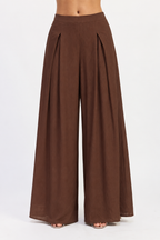 Emory Brown Wide Leg Pants