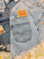 Levi High-Rise Upcycled Denim Shorts
