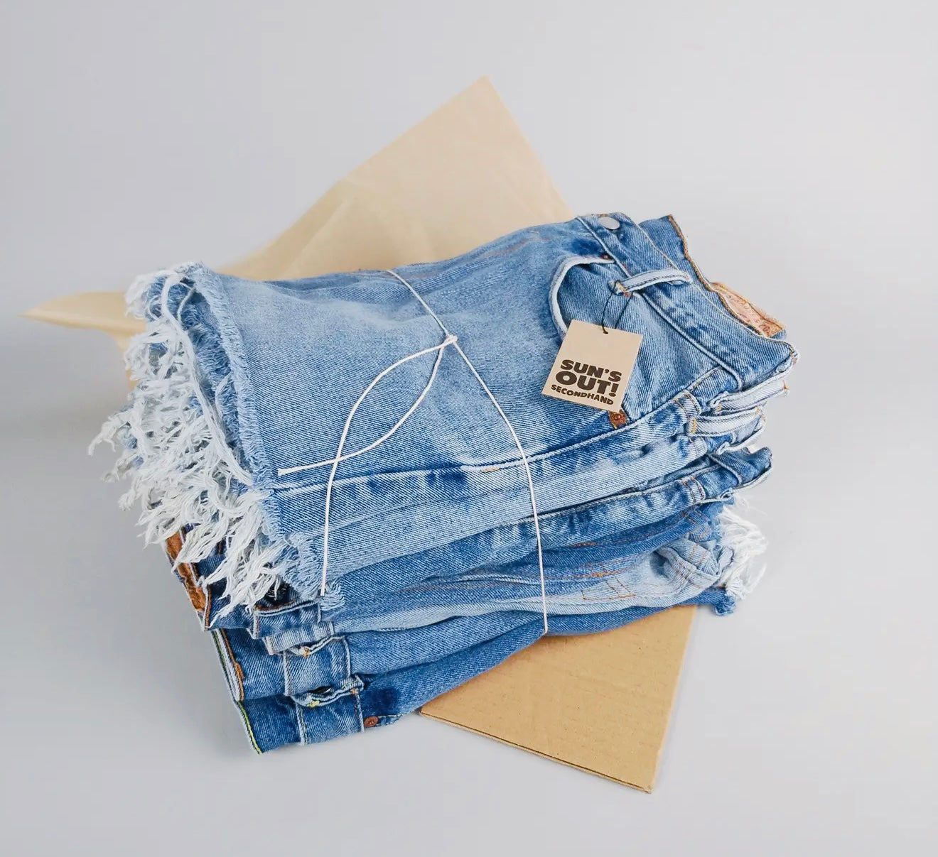 Levi High-Rise Upcycled Denim Shorts
