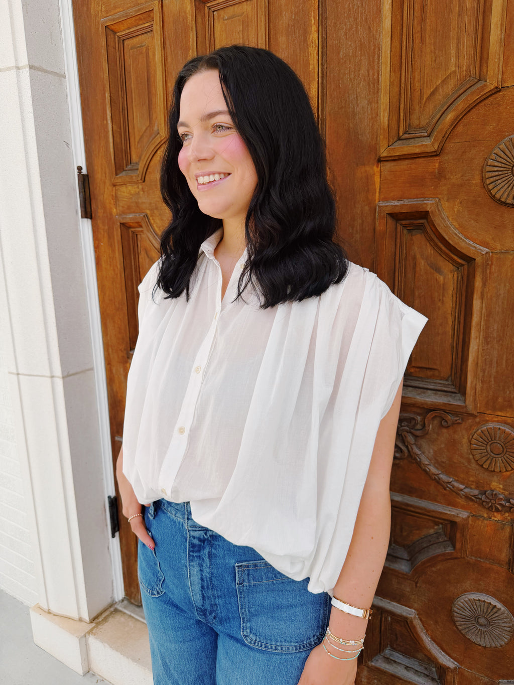 The Bryn Button Up Blouse