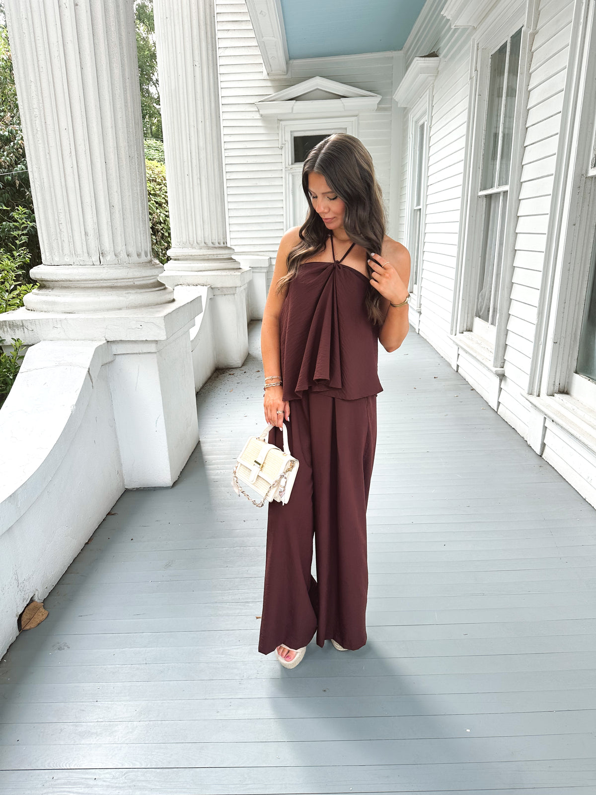 Emory Brown Top