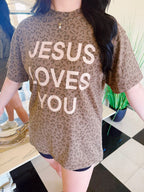 JLY Cheetah Oversized Graphic Tee