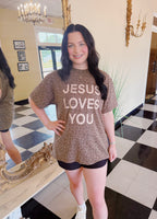 JLY Cheetah Oversized Graphic Tee