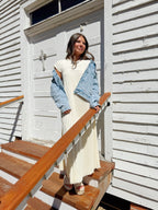 Beige Pleated Maxi Dress