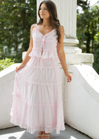 Pink Champagne Ruffle Set